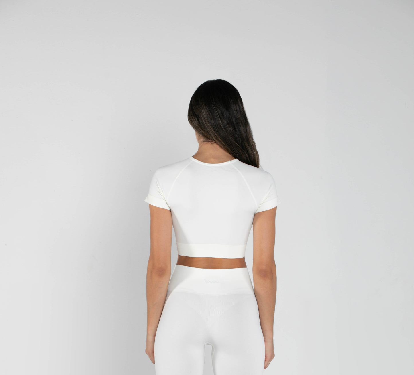 Everyday Short-Sleeved Crop Top - White