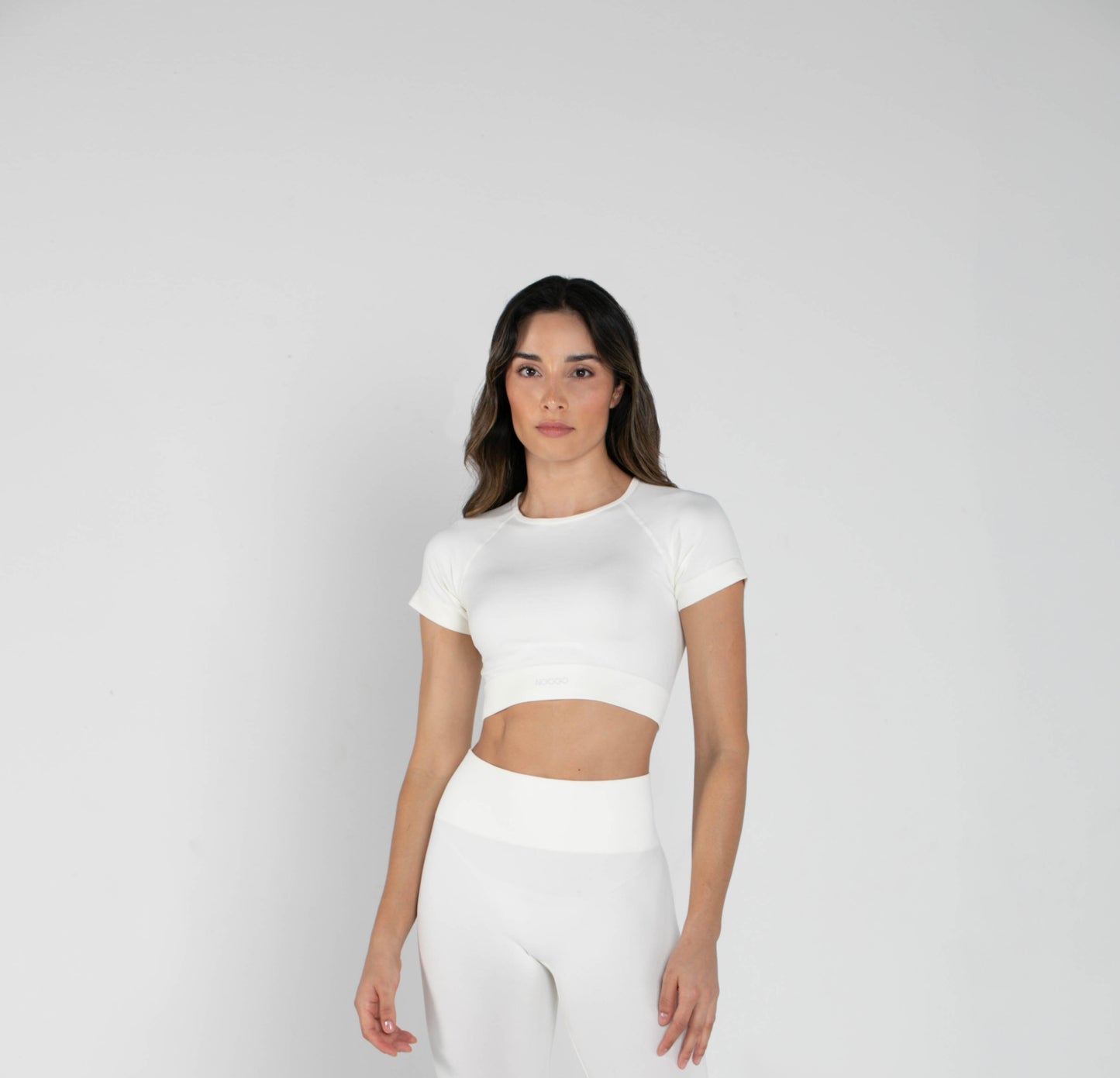 Everyday Short-Sleeved Crop Top - White