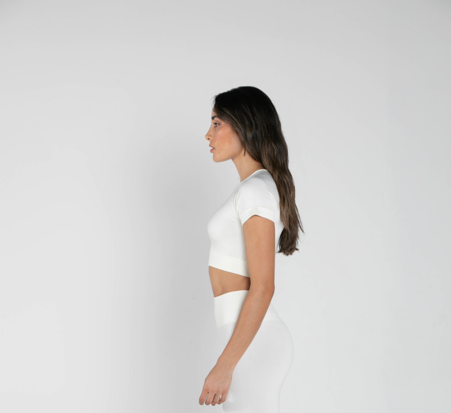 Everyday Short-Sleeved Crop Top - White