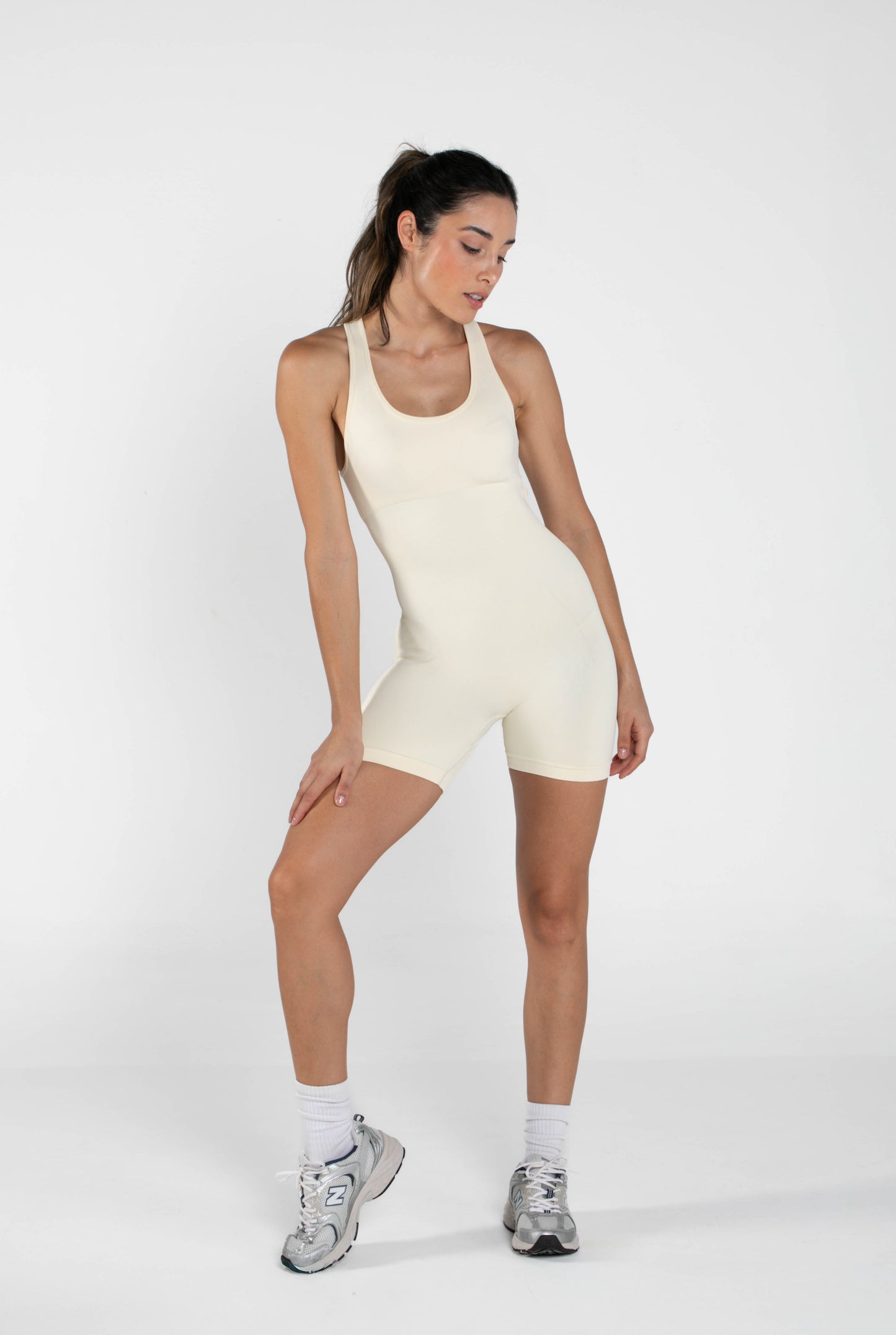 Sculpt - Short Bodysuit - Ivory