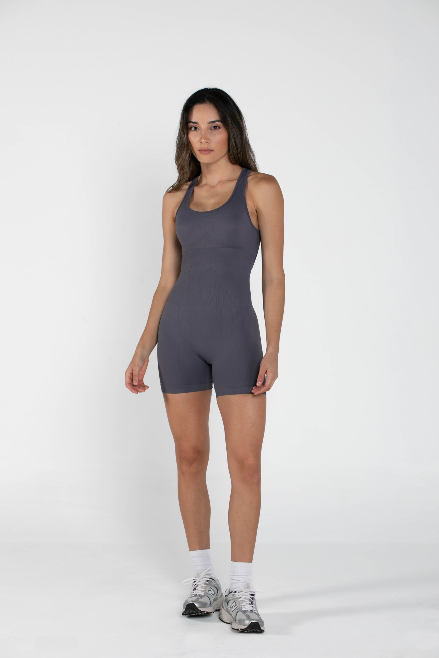 Sculpt - Short Bodysuit - Grey