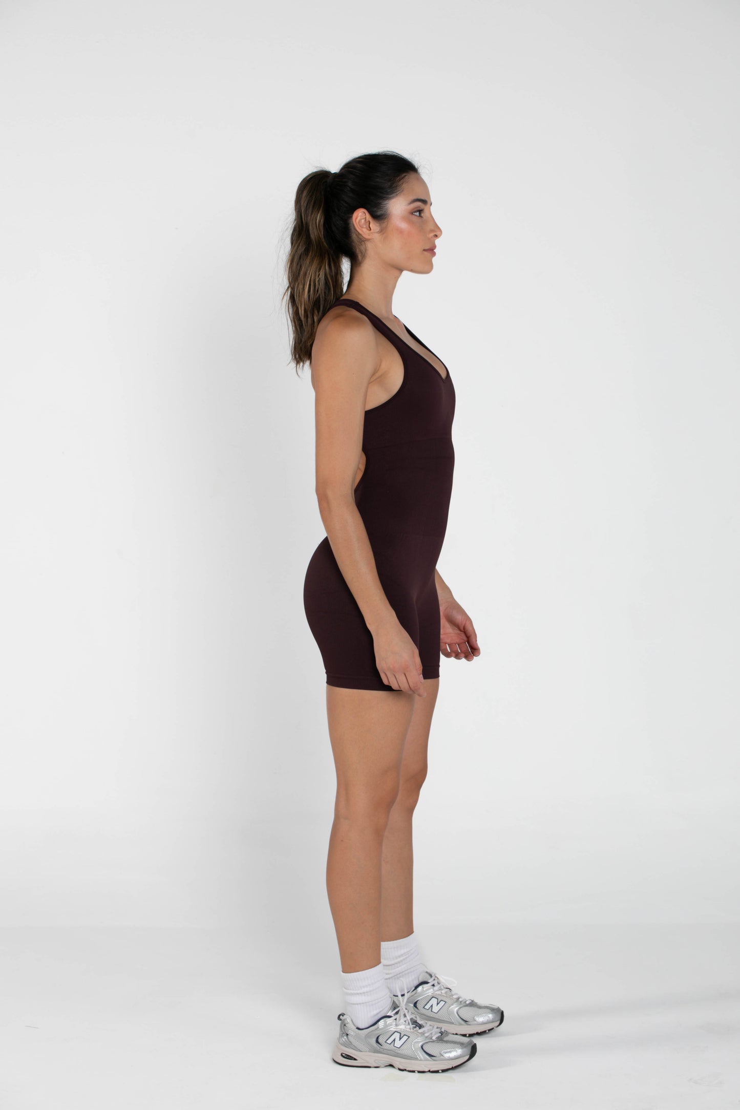 Sculpt - Short Bodysuit - Red Wine