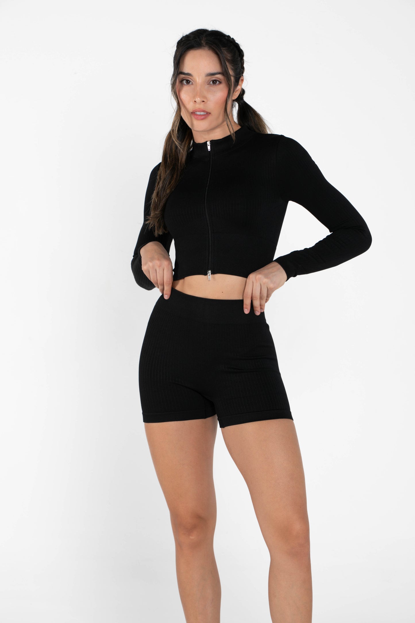 Misty - Set - Long-Sleeved - Short - Black