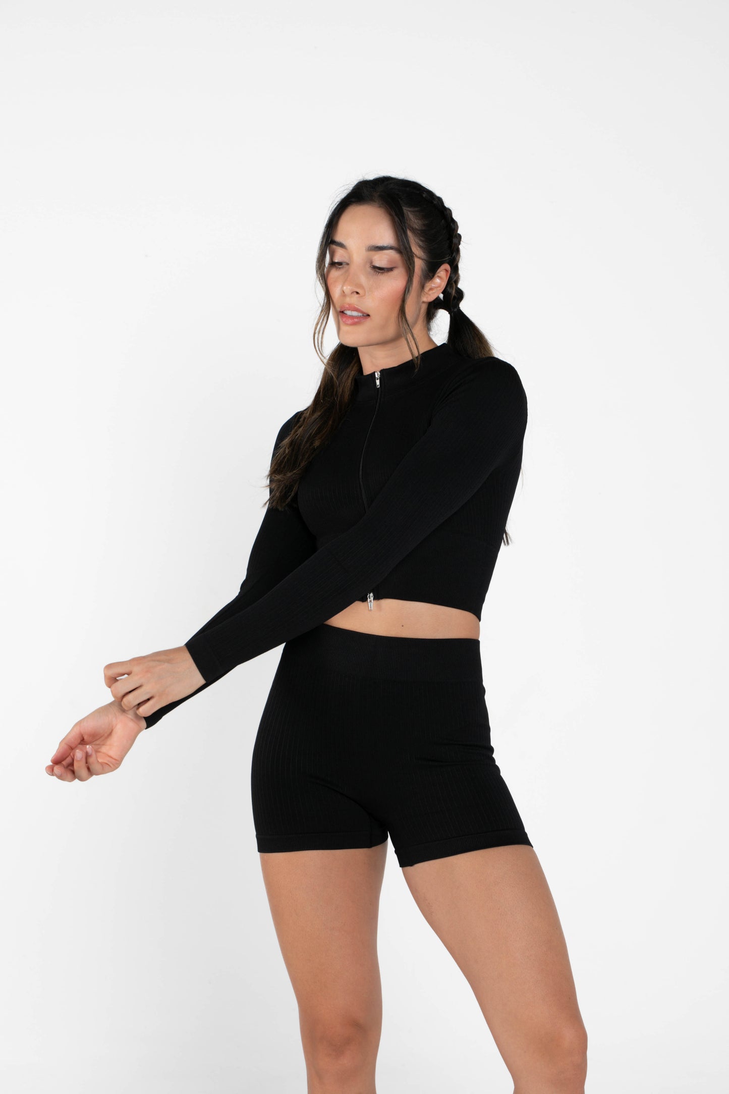 Misty - Set - Long-Sleeved - Short - Black