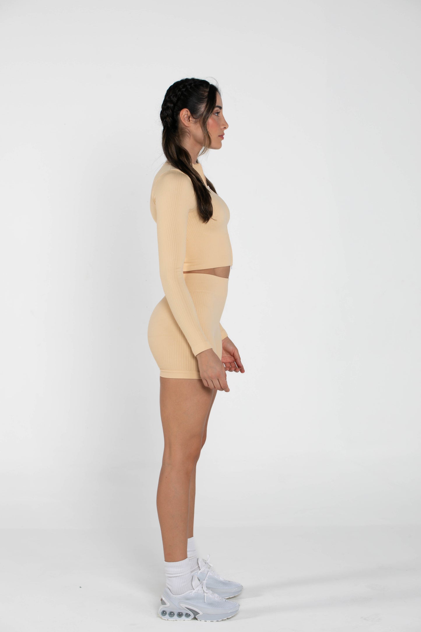 Misty - Set - Long-Sleeved - Short - Camel