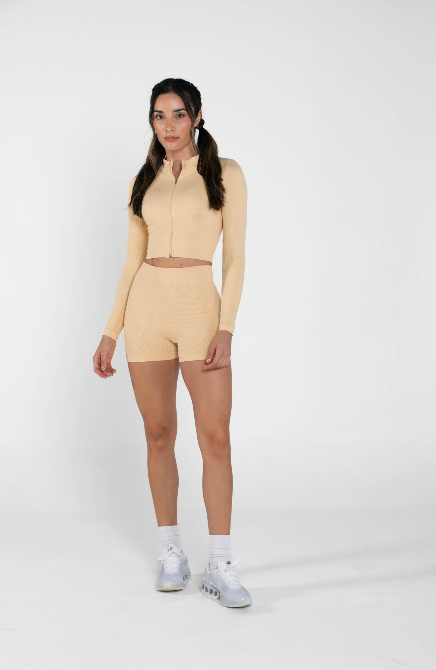 Misty - Set - Long-Sleeved - Short - Camel