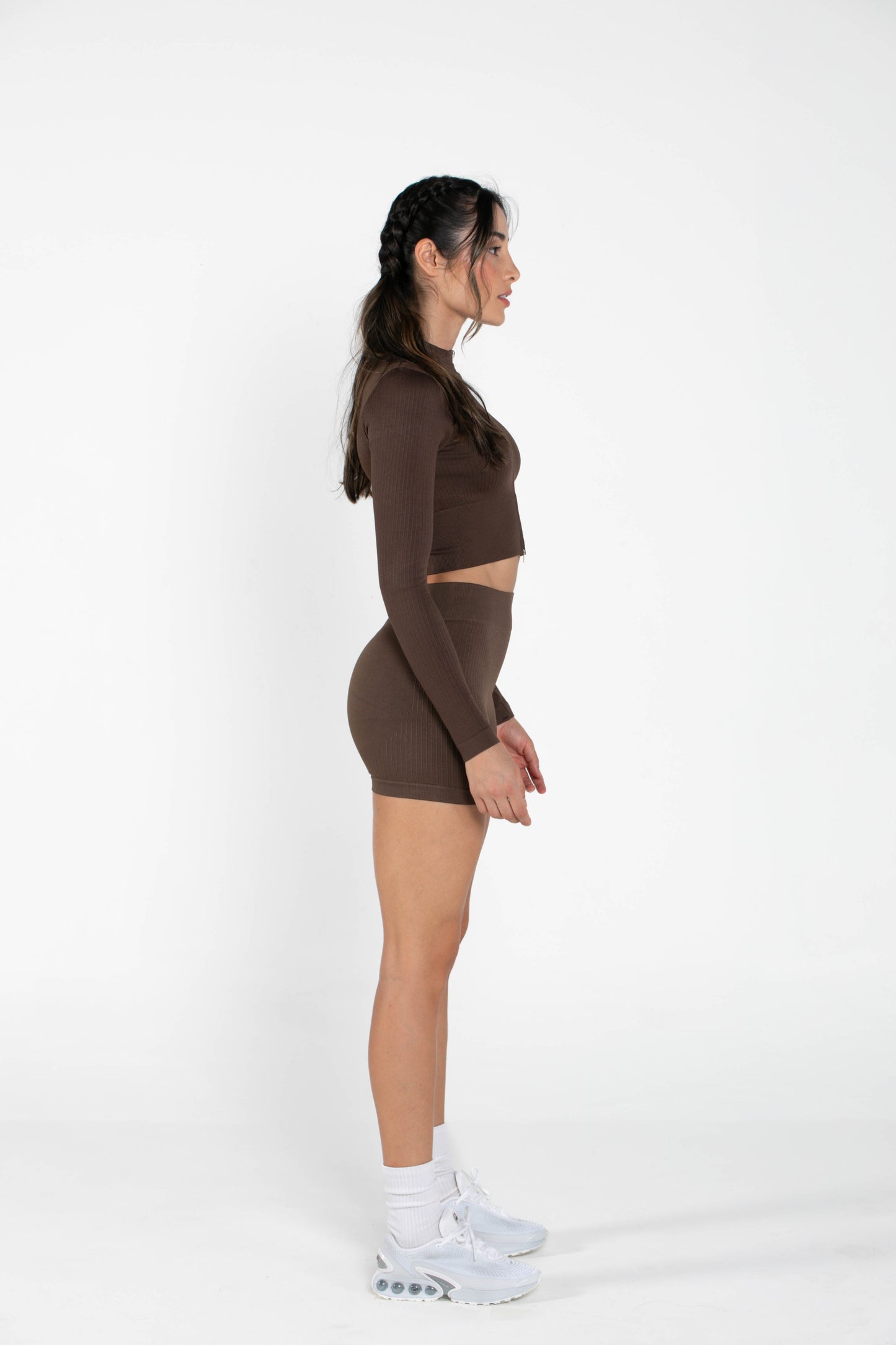 Misty - Set - Long-Sleeved - Short - Brown