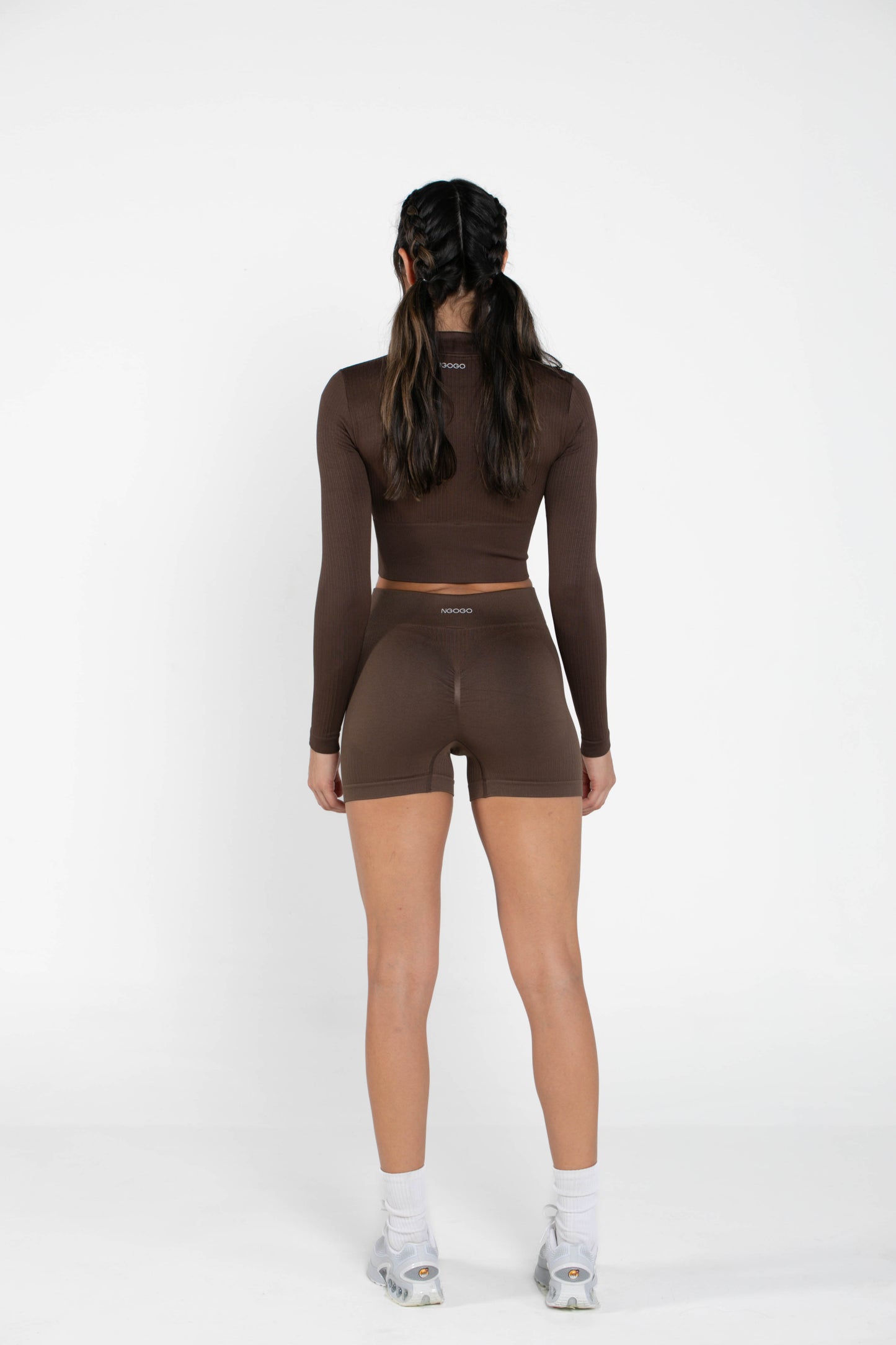 Misty - Set - Long-Sleeved - Short - Brown