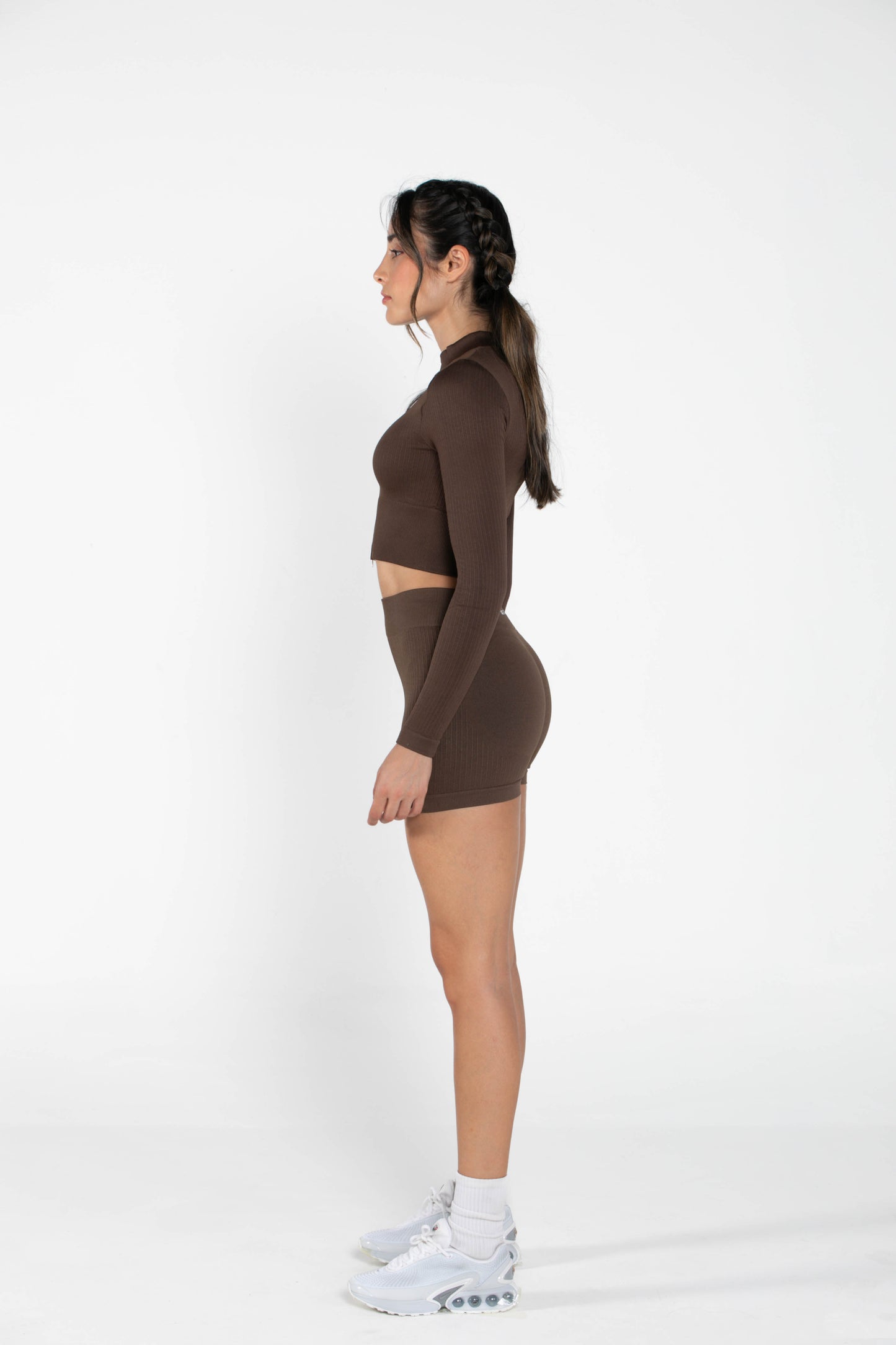 Misty - Set - Long-Sleeved - Short - Brown