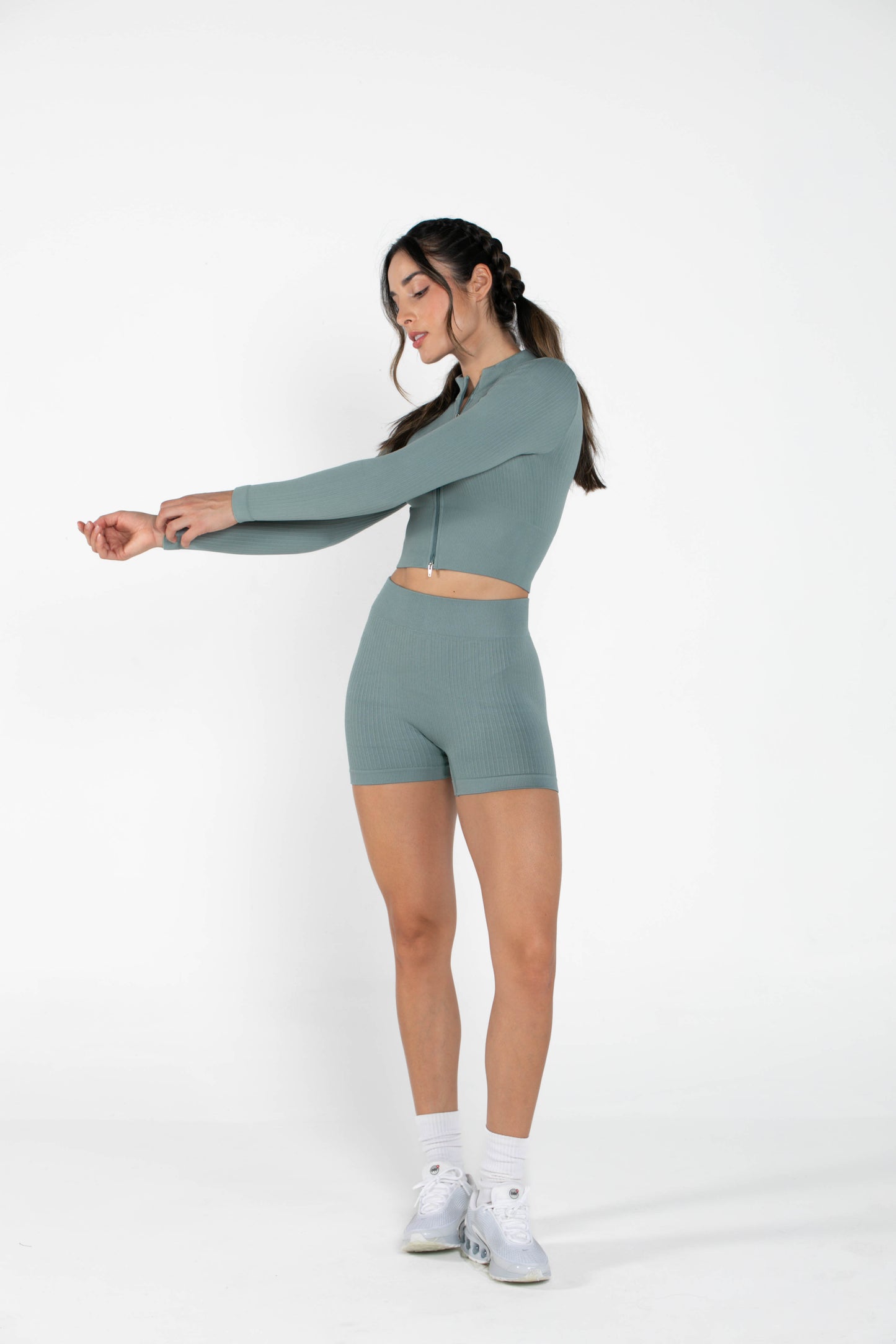 Misty - Set - Long-Sleeved - Short - Greygreen