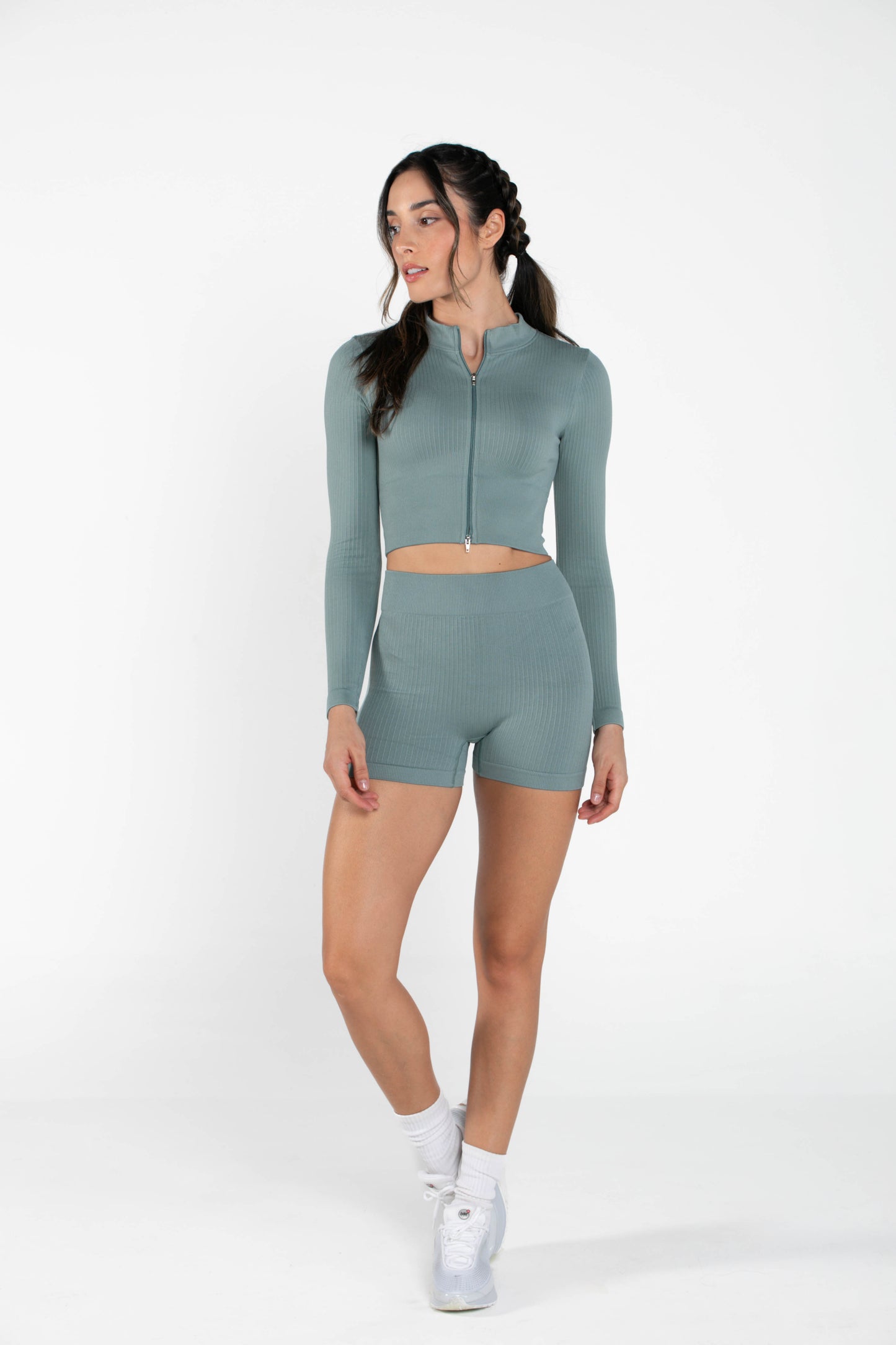 Misty - Set - Long-Sleeved - Short - Greygreen