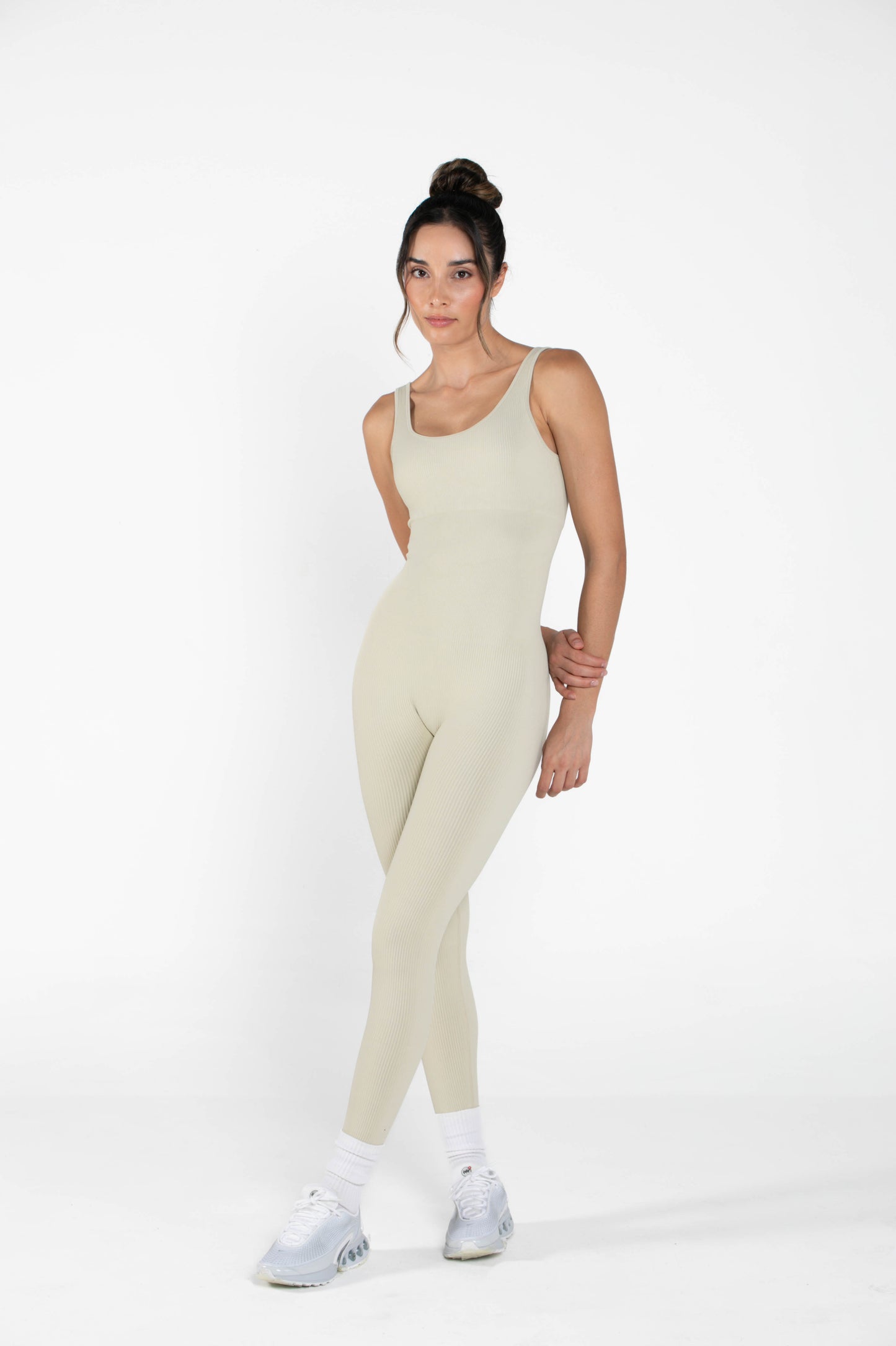 Comfy - Long Bodysuit - Cream