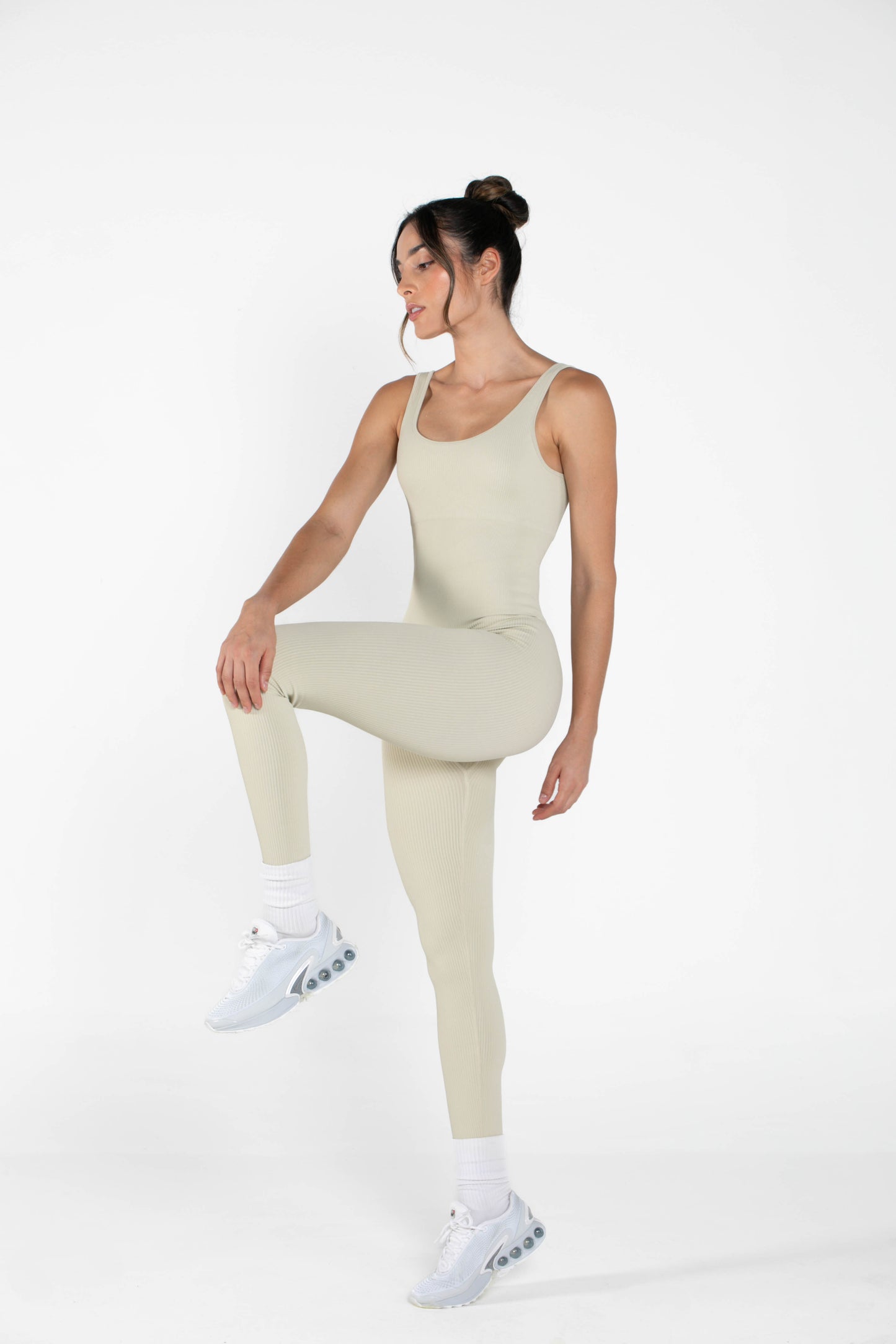 Comfy - Long Bodysuit - Cream