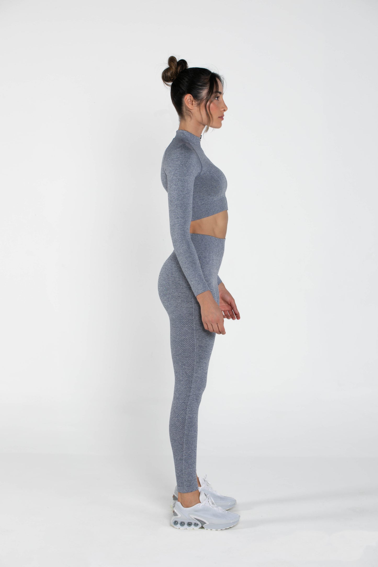 Shimmer - Set - Long-Sleeved - Leggings - GreyBlue