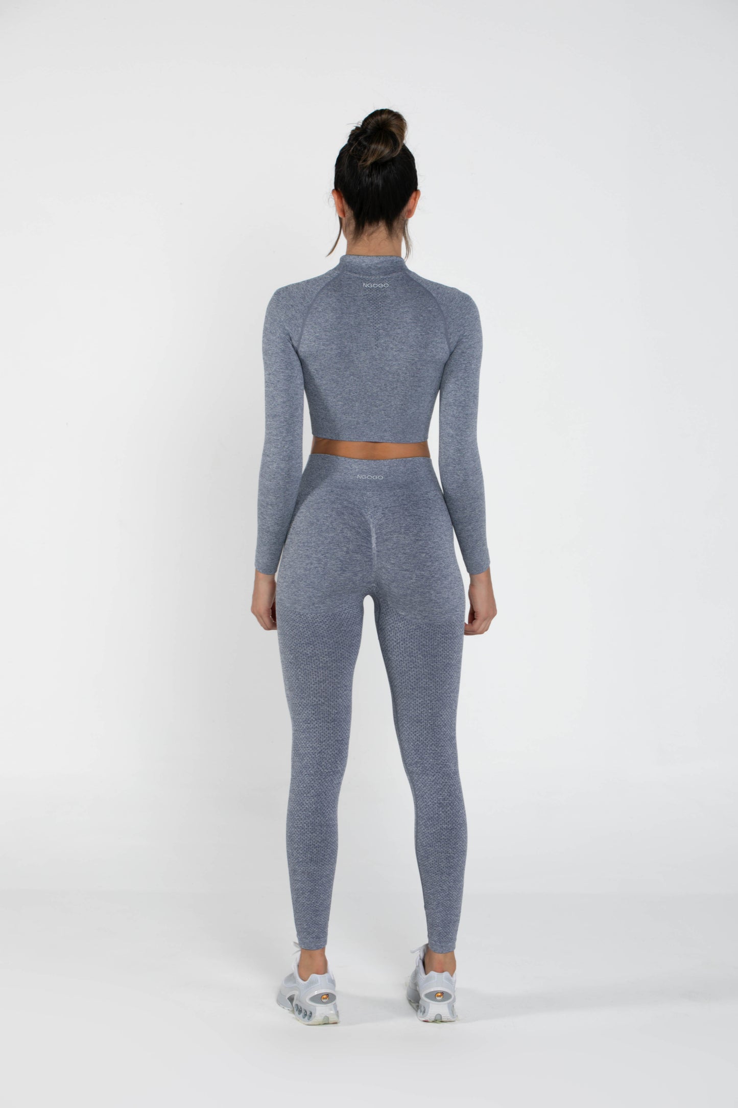 Shimmer - Set - Long-Sleeved - Leggings - GreyBlue