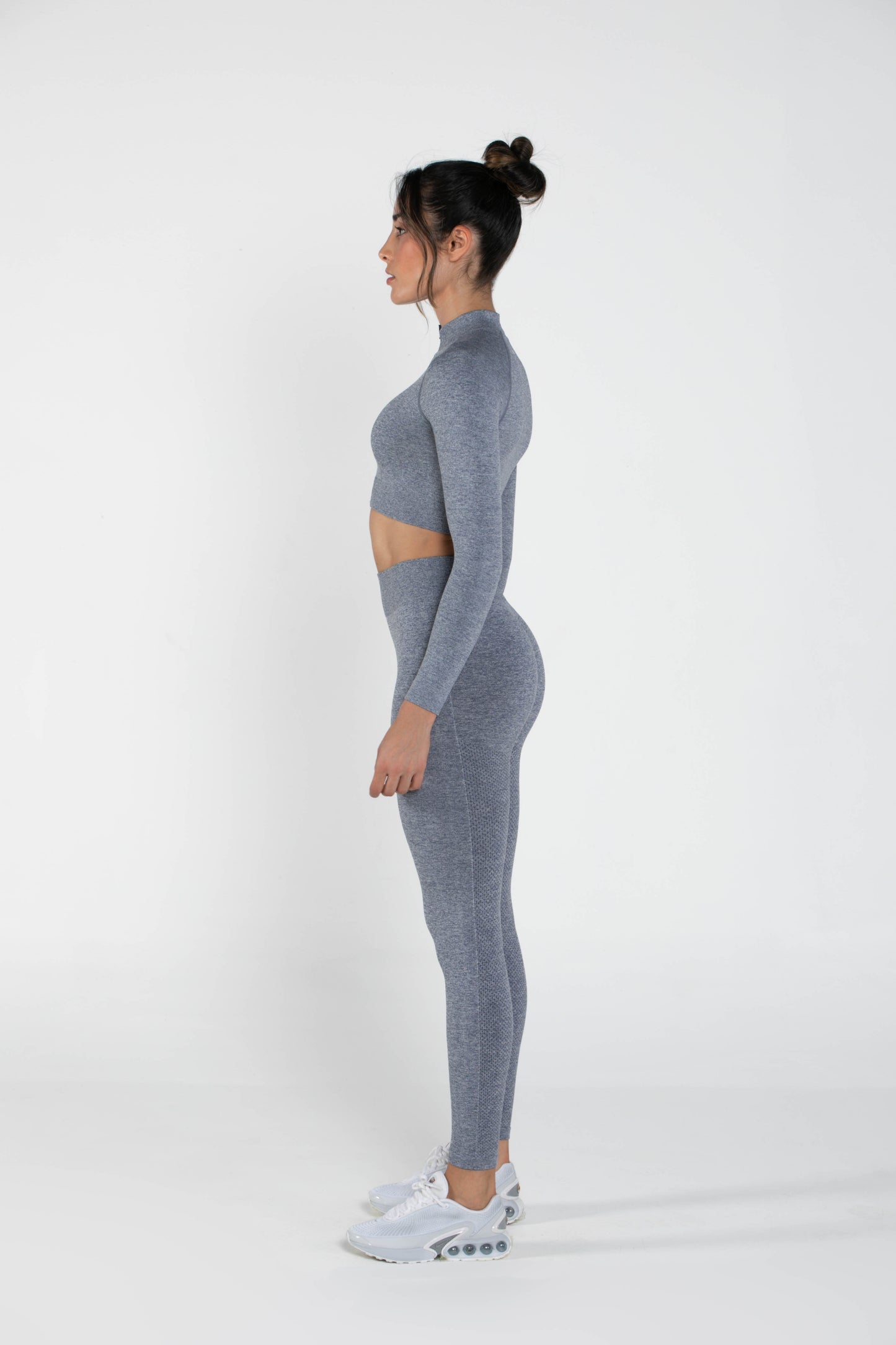 Shimmer - Set - Long-Sleeved - Leggings - GreyBlue