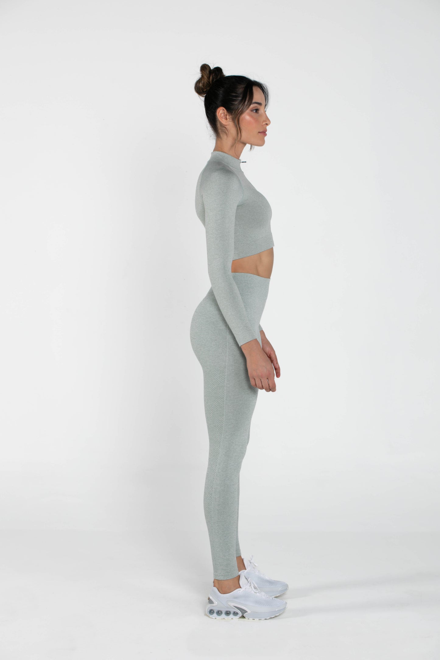 Shimmer - Set - Long-Sleeved - Leggings - GreyGreen