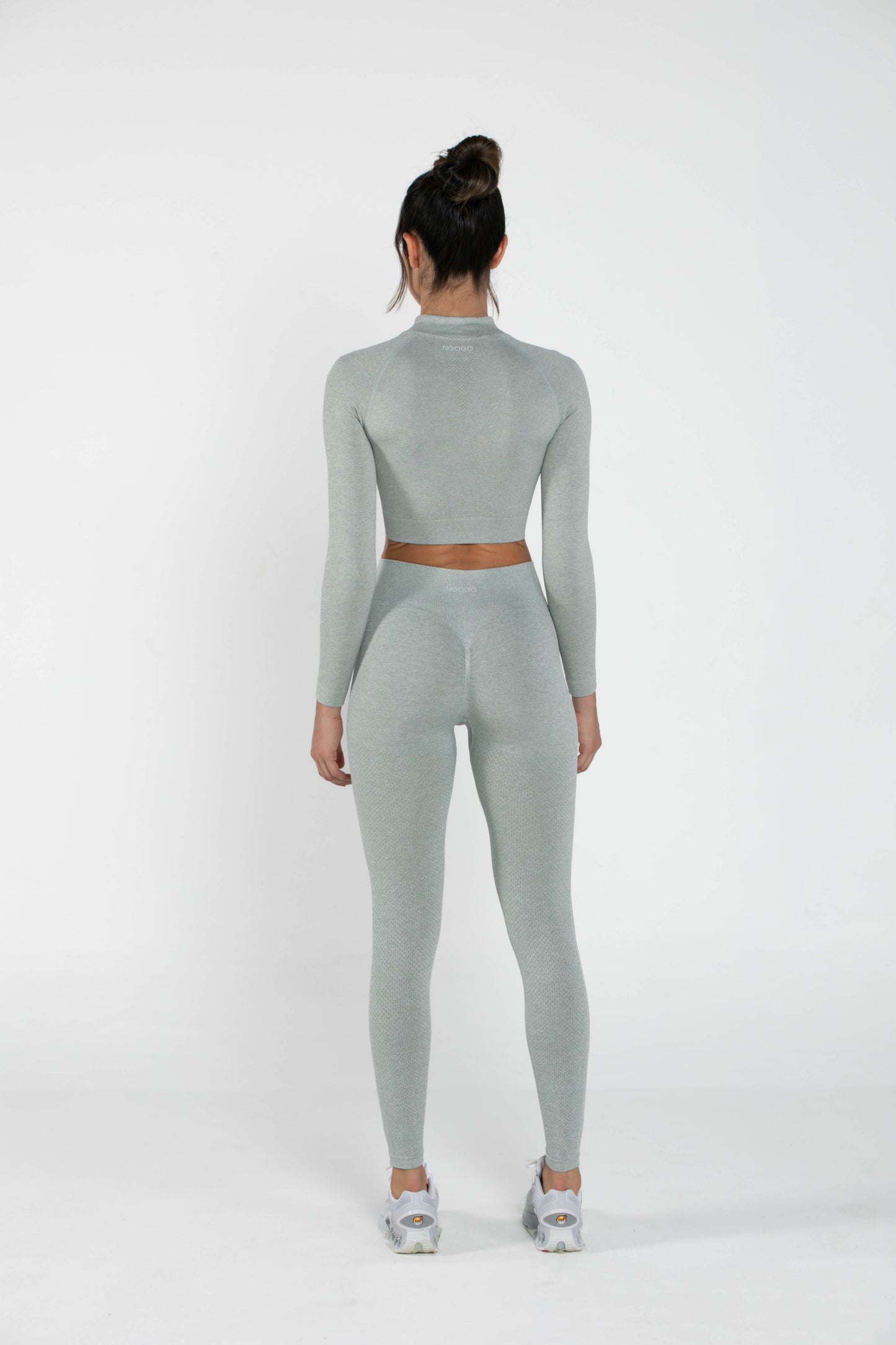 Shimmer - Set - Long-Sleeved - Leggings - GreyGreen