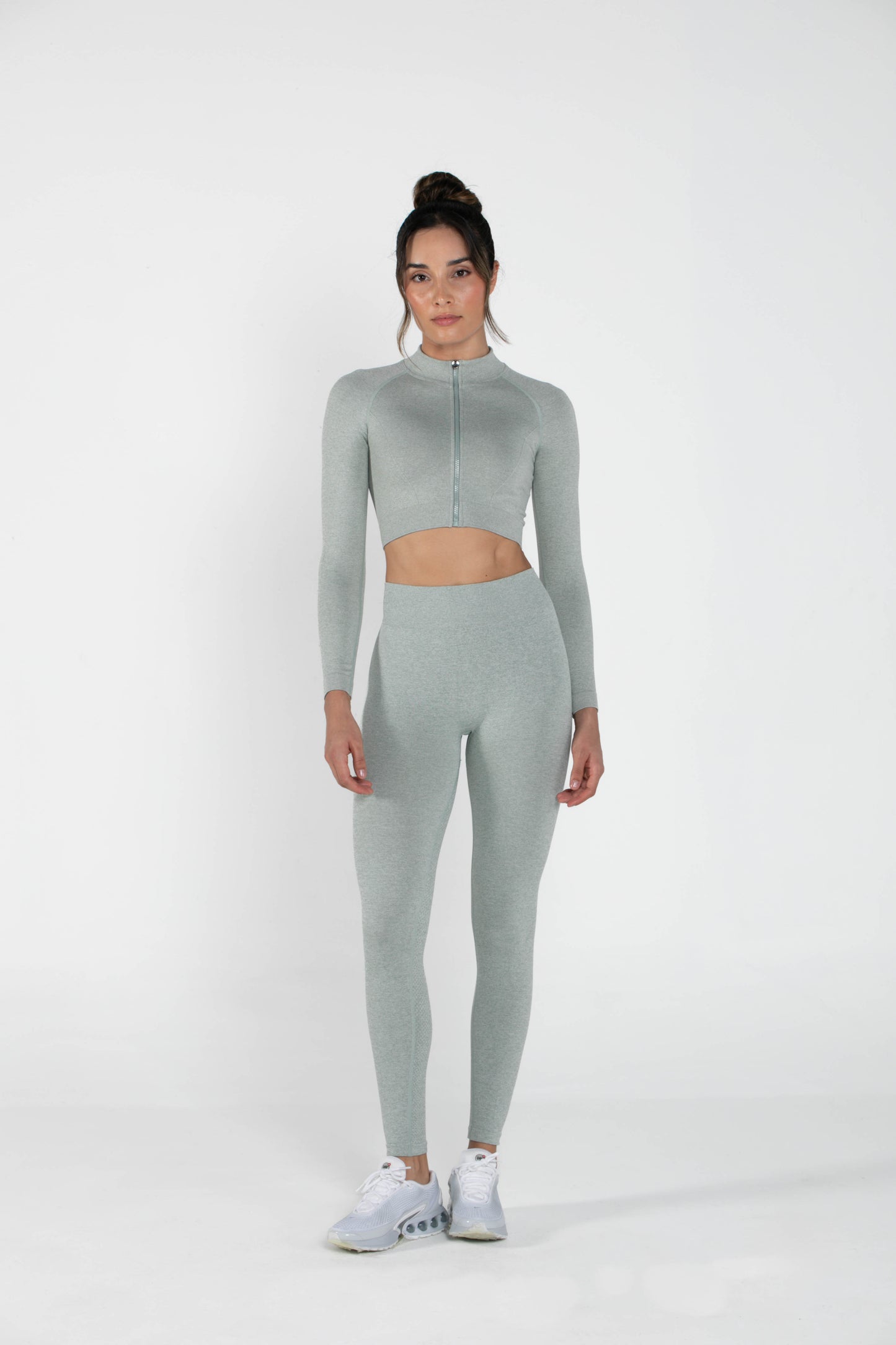 Shimmer - Set - Long-Sleeved - Leggings - GreyGreen