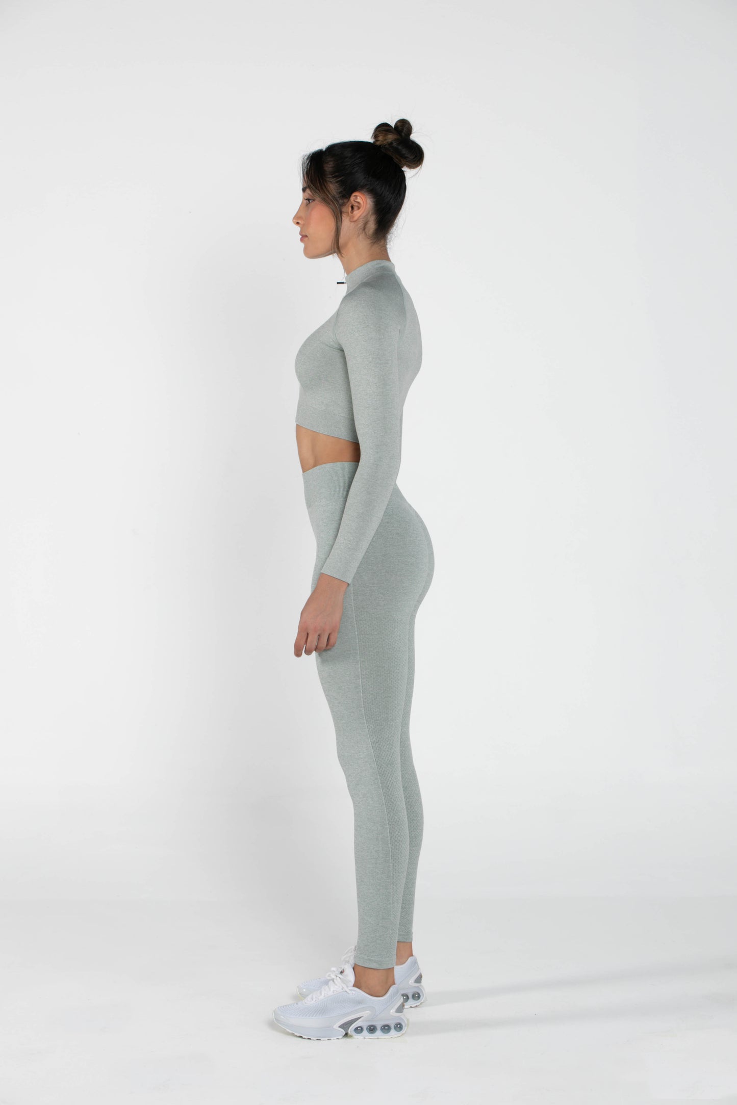 Shimmer - Set - Long-Sleeved - Leggings - GreyGreen