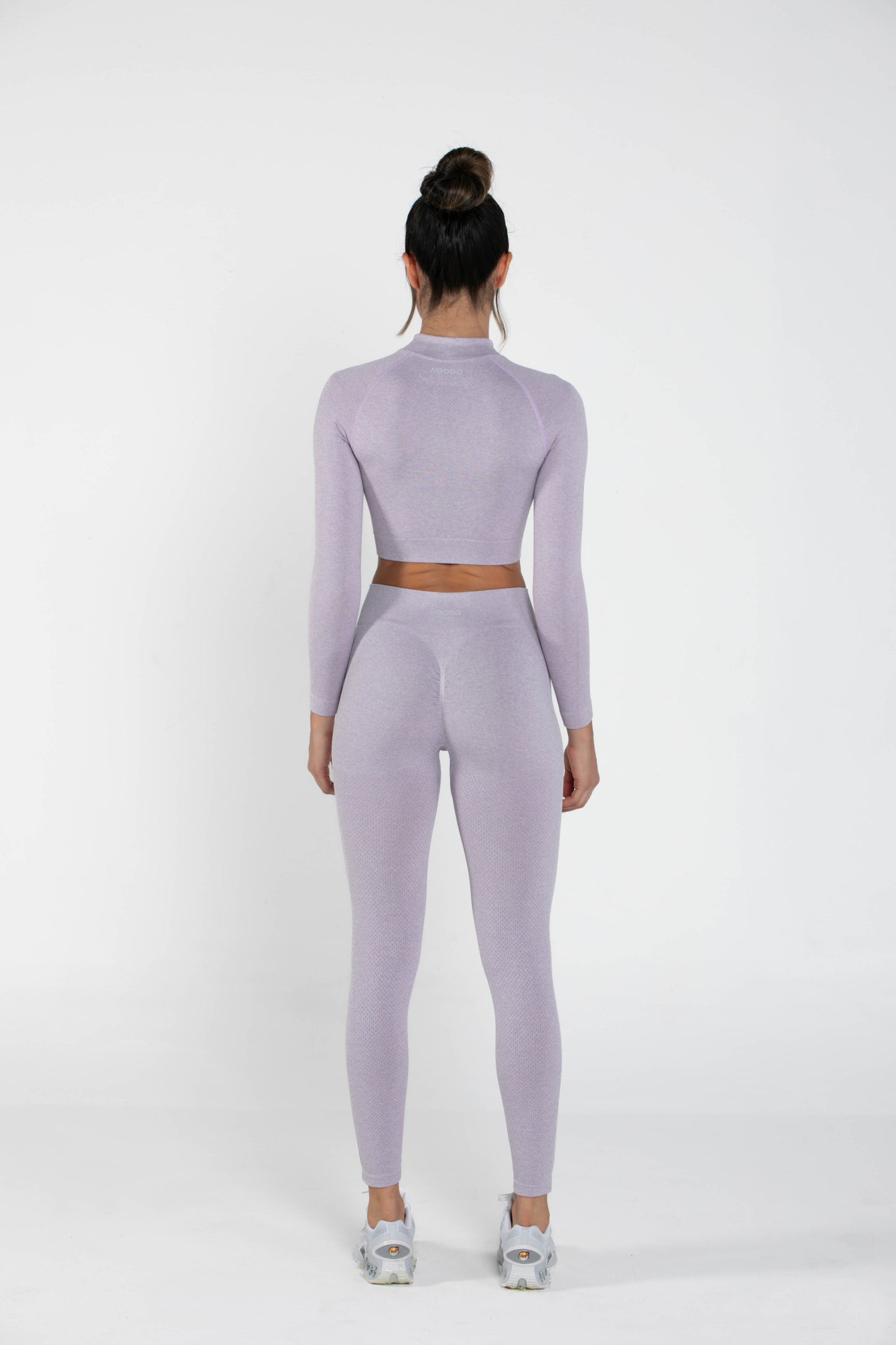 Shimmer - Set - Long-Sleeved - Leggings - Purple